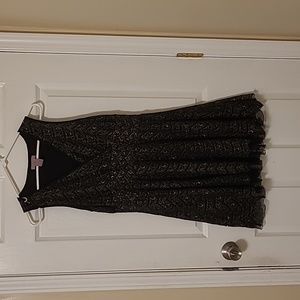 Short black and gold dress